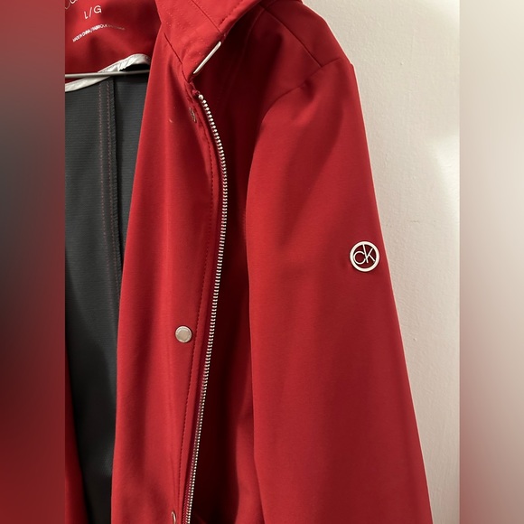 Spring/fall Rain coat red wine color CK never used - Picture 3 of 5